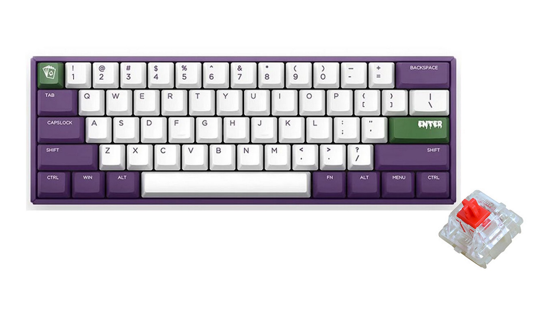 Bàn phím cơ IQUNIX F60 Joker RGB Cherry Red Switch 2 Bàn phím cơ IQUNIX F60 Joker RGB Cherry Red Switch