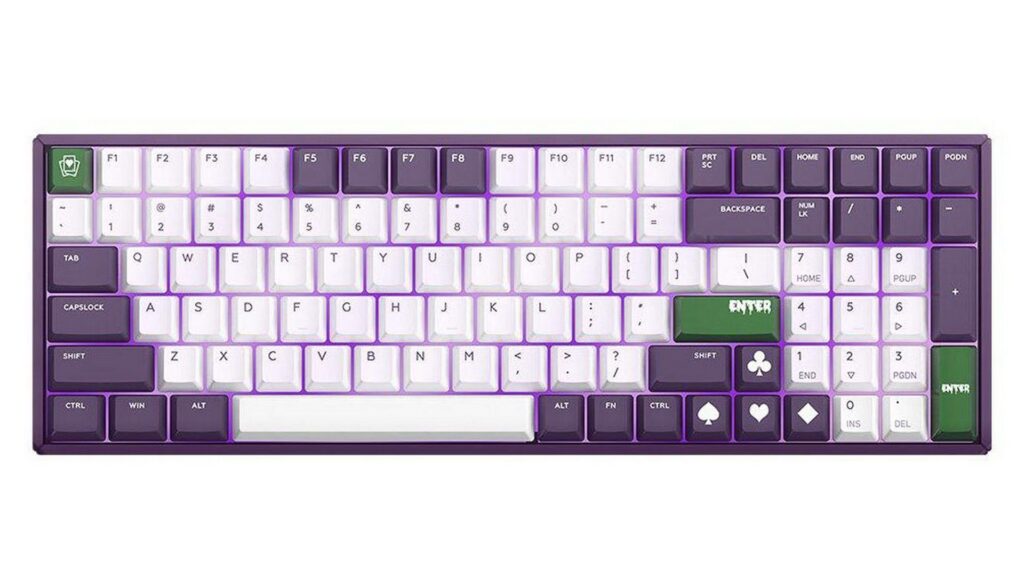 Bàn phím cơ IQUNIX F96 Joker Wireless RGB Cherry Blue Switch