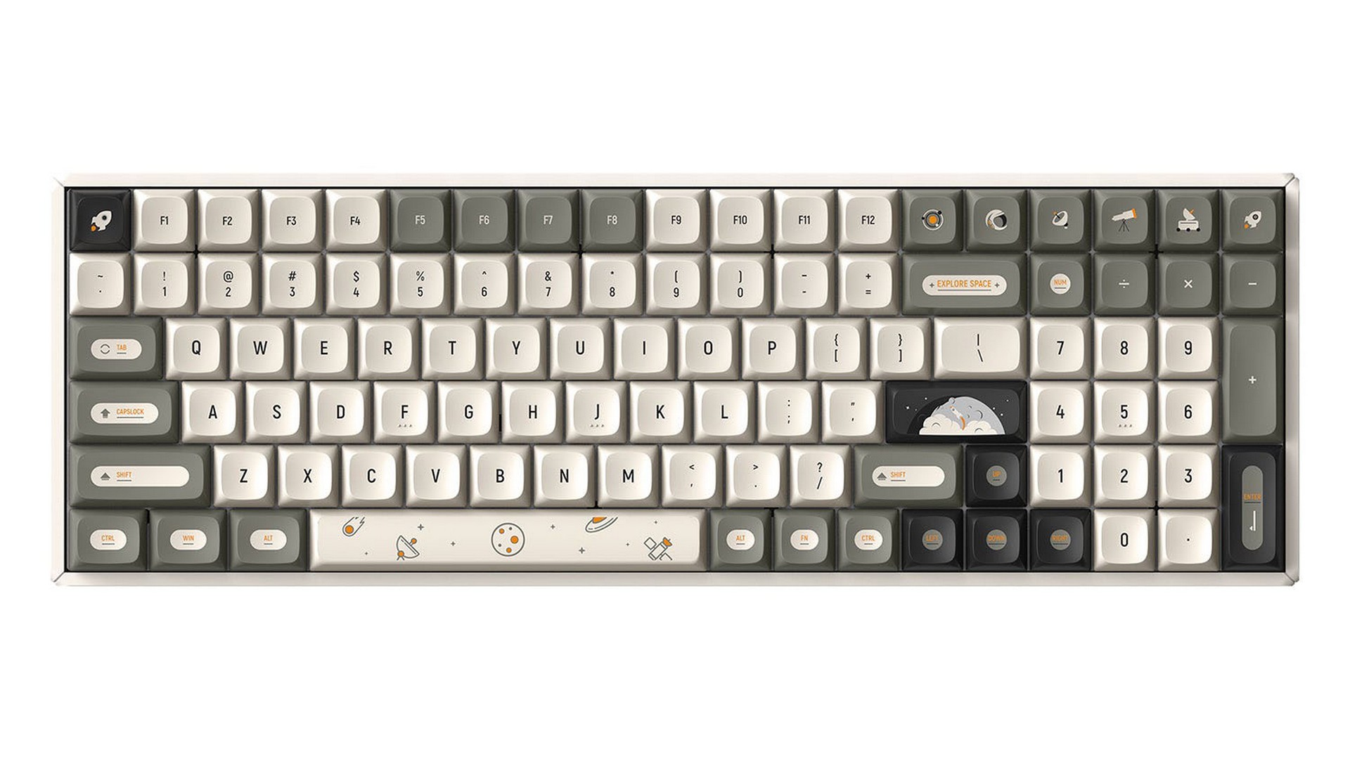 Bàn phím cơ IQUNIX F97 Hitchhiker Wireless Non-Backlit Cherry Brown