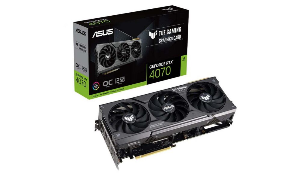 Card màn hình Asus TUF GeForce RTX 4070 OC Gaming (TUF-RTX4070-O12G-GAMING)