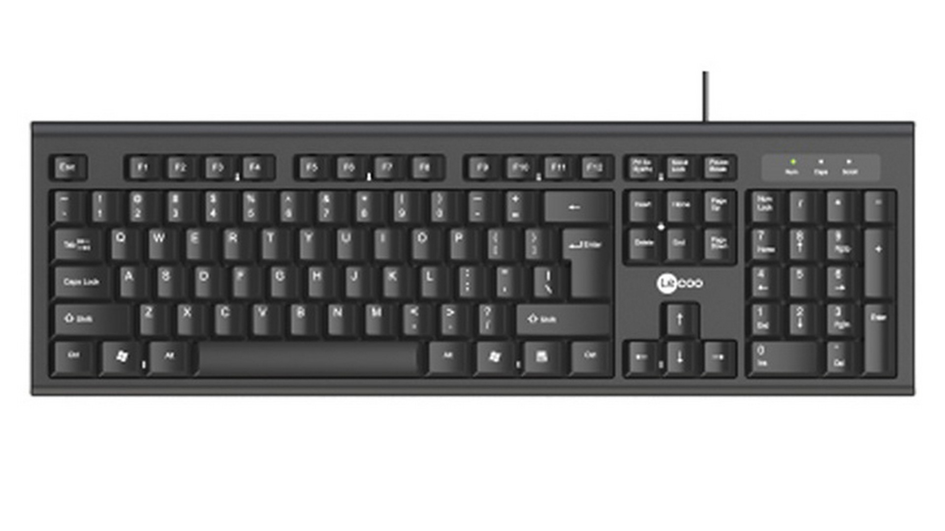 Bàn phím Lecoo KB101 đen (USB)
