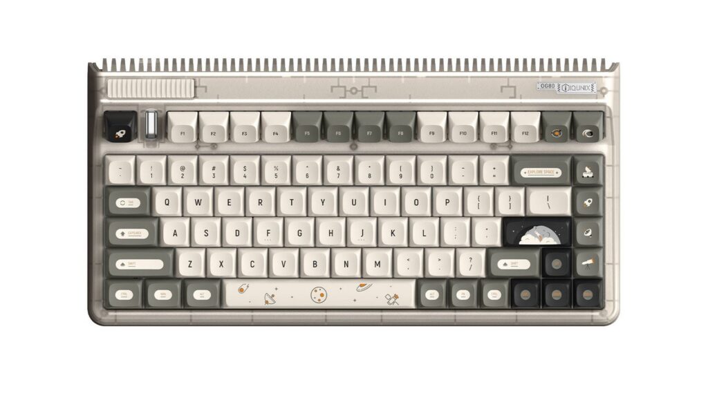 Bàn phím cơ IQUNIX OG80 Hitchhiker RGB TTC Speed Silver (Cherry Stabs)