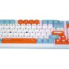 Bàn phím cơ Darmoshark K7-Pro Gulf Racing - Gateron silver/yellow pro