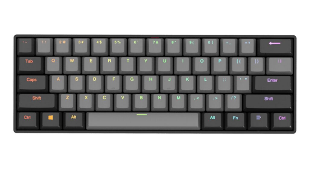 Bàn phím cơ Newmen Dual Mode GM610 Brown Switch - Gray