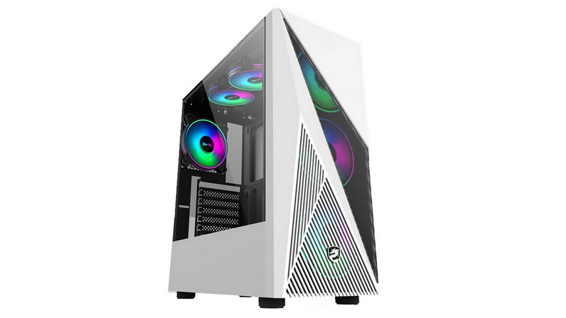 Vỏ Case VITRA POSEIDON R12 White (Mid Tower / Trắng / Tặng kèm 3 fan RGB) 1 Vỏ Case VITRA POSEIDON R12 White (Mid Tower / Trắng / Tặng kèm 3 fan RGB)