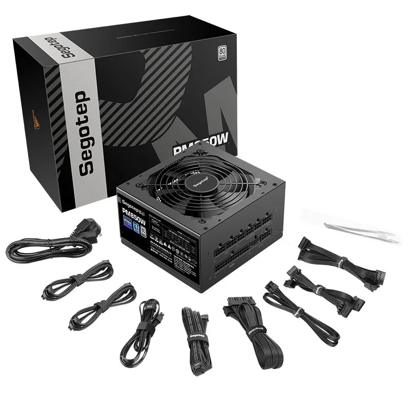 Nguồn máy tính SEGOTEP PM850W (850W | Full Modular | 80 PLUS PLATINUM PCIE 5.1 | Black
