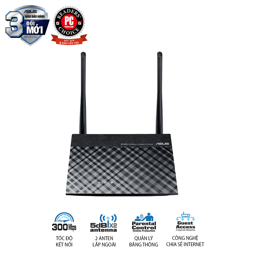 Router wifi ASUS RT-N12 Wireless N300Mbps 2 Router wifi ASUS RT-N12 Wireless N300Mbps