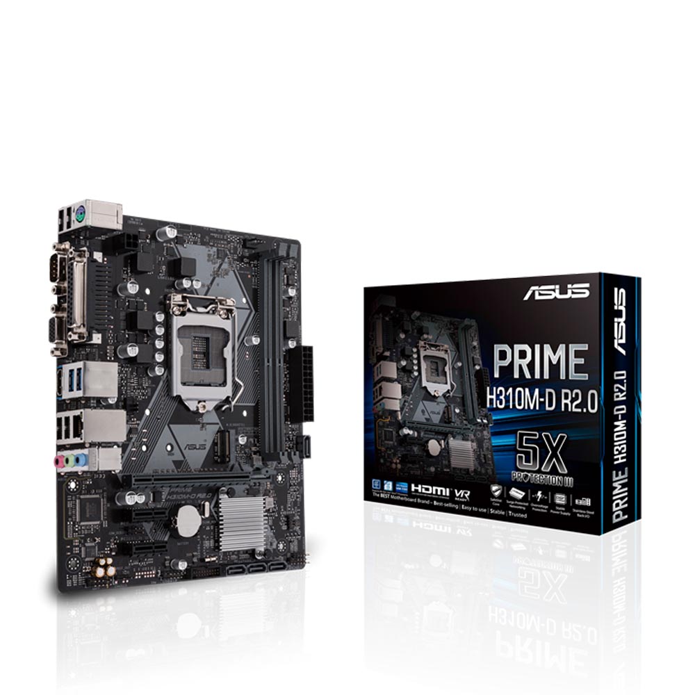 Mainboard Asus PRIME H310M-D R2.0 (Intel LGA 1151, M-ATX, 2 khe RAM DDR4)