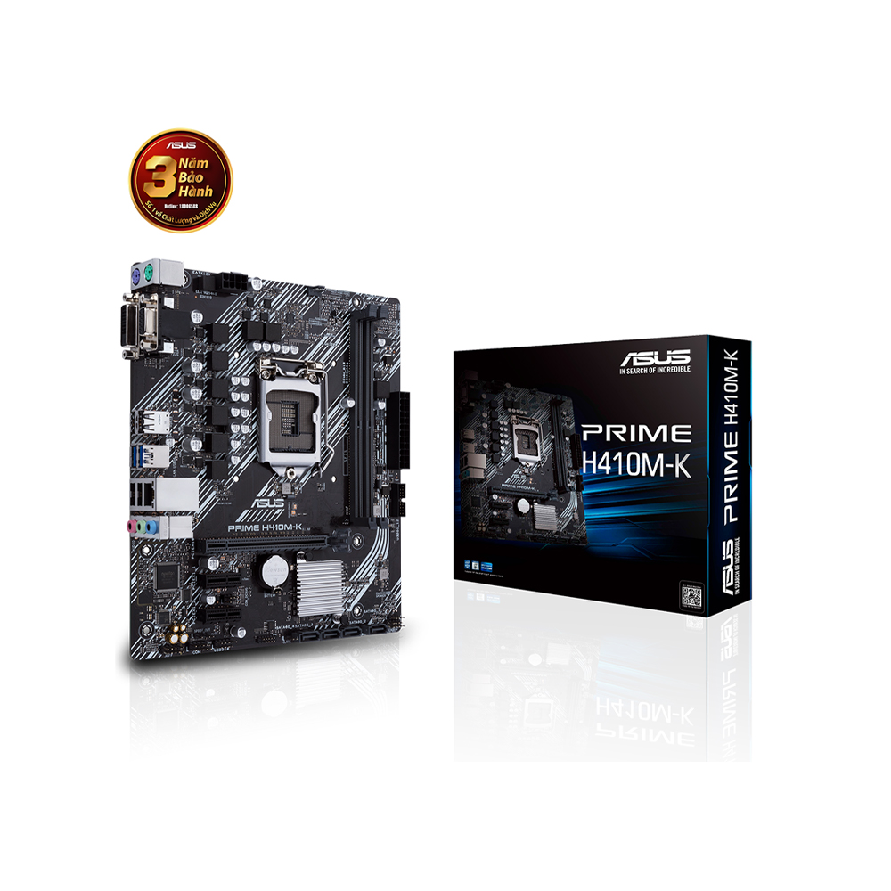 Mainboard Asus PRIME H410M-K (Intel LGA 1200, M-ATX, 2 khe RAM DDR4)