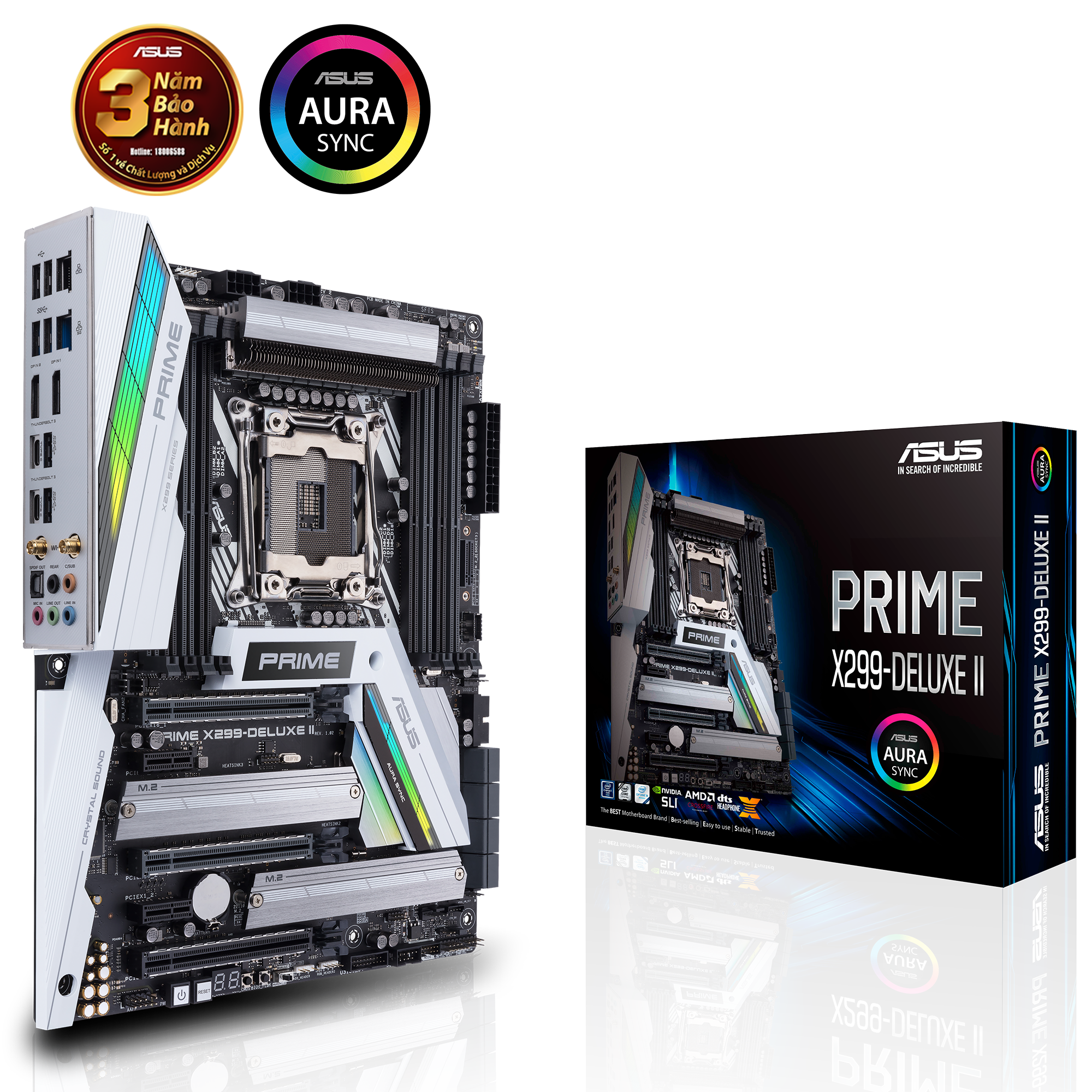Mainboard Asus PRIME X299-DELUXE II (Intel LGA 2066, ATX, 8 khe RAM DDR4) 1 Mainboard Asus PRIME X299-DELUXE II (Intel LGA 2066, ATX, 8 khe RAM DDR4)