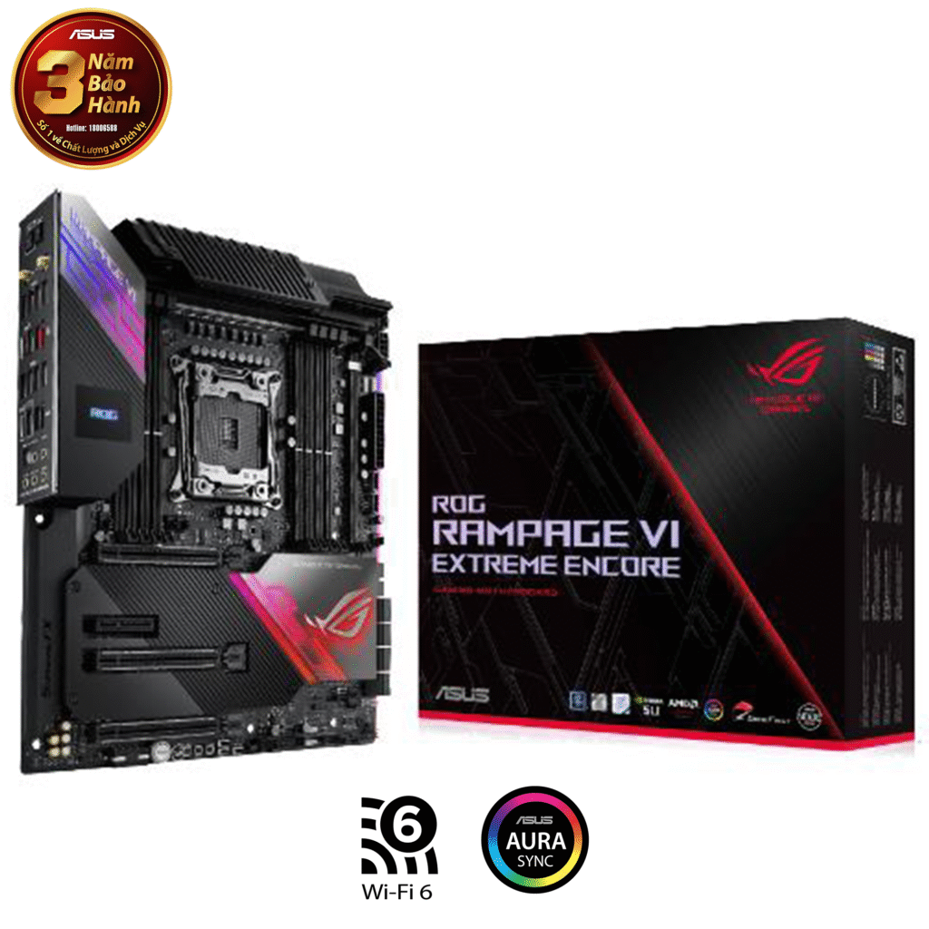 Mainboard Asus ROG RAMPAGE VI EXTREME ENCORE (Intel X299, LGA 2066, E-ATX, 8 khe RAM DDR4)