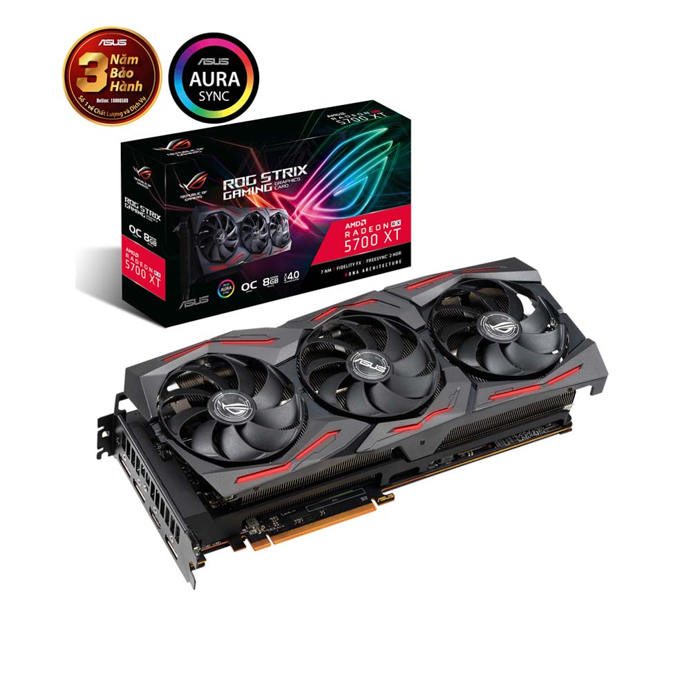 Card màn hình Asus ROG Strix Radeon RX 5700 XT (ROG-STRIX-RX5700XT-O8G-GAMING)