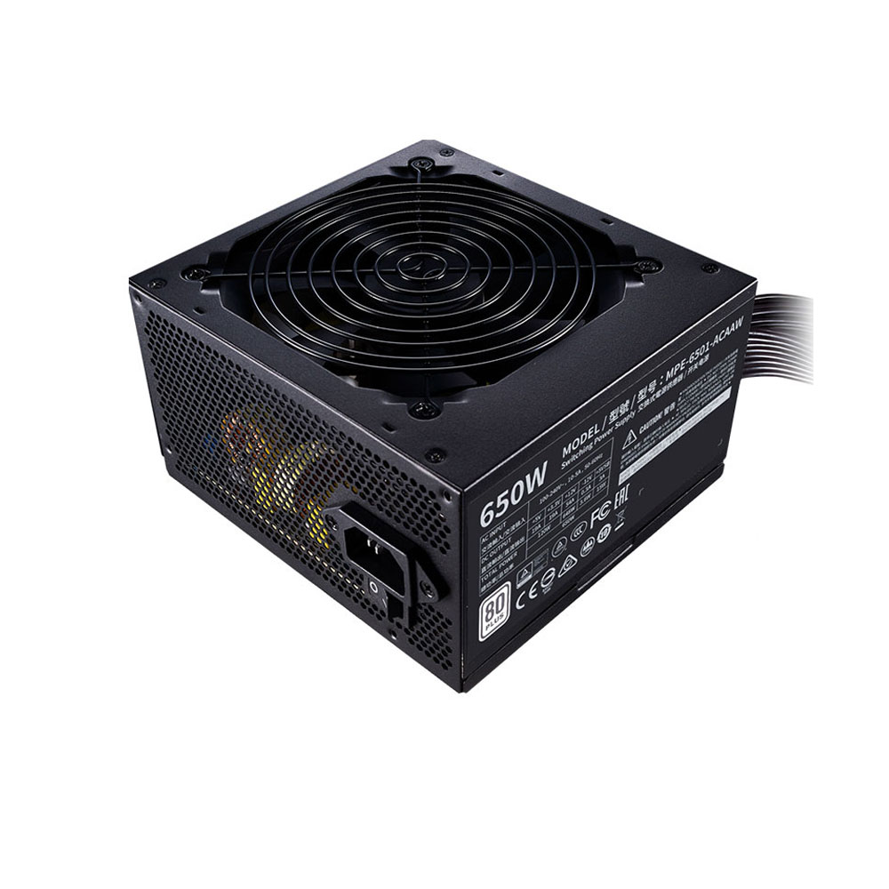 Nguồn máy tính Cooler Master MWE 650 WHITE 230V - V2 80 Plus Standard