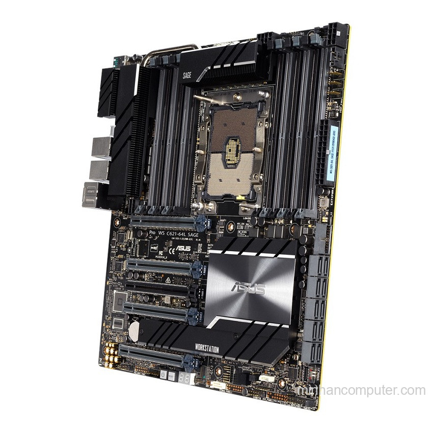 Mainboard ASUS Pro WS C621-64L SAGE (Intel C621, Socket 3647, CEB, 12 khe RAM DDR4) 2 Mainboard ASUS Pro WS C621-64L SAGE (Intel C621, Socket 3647, CEB, 12 khe RAM DDR4)