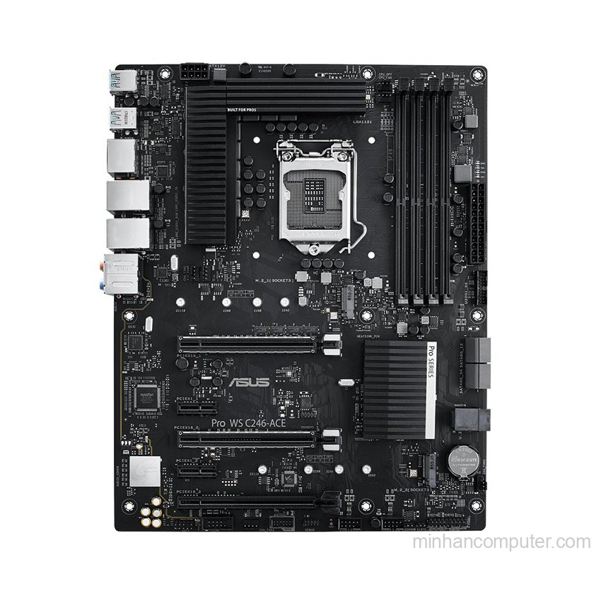 Mainboard Asus WS C246 PRO (Intel C246, LGA 1151, ATX, 4 khe RAM DDR4) 2 Mainboard Asus WS C246 PRO (Intel C246, LGA 1151, ATX, 4 khe RAM DDR4)
