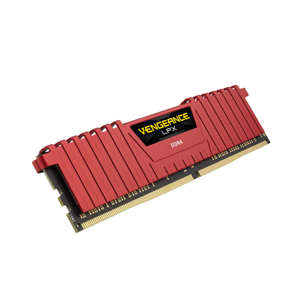 RAM Desktop Corsair Vengeance LPX Red 8GB (1x8GB) DDR4 2666MHz (CMK16GX4M2A2666C16R)