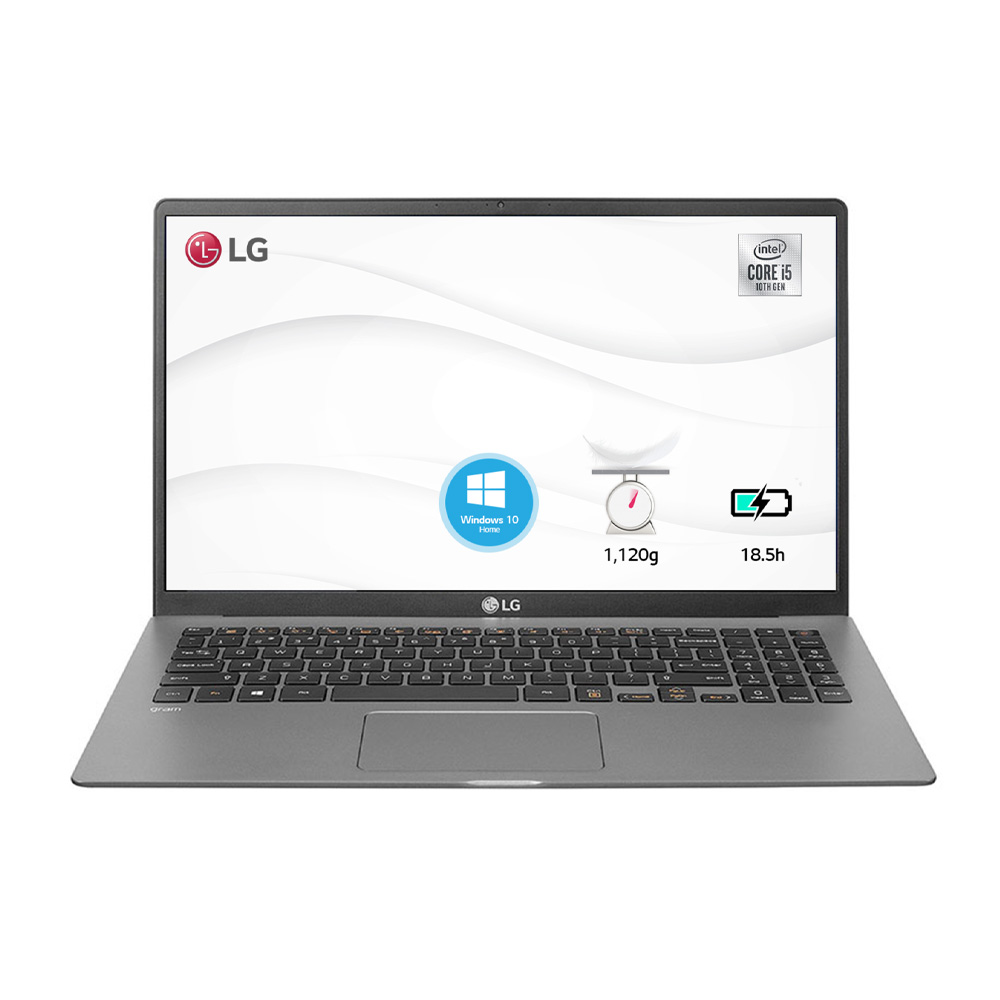 Laptop LG Gram 15Z90N-V.AR55A5 (15 inch FHD | i5 1035G7 | RAM 8GB | SSD 512GB | Grey Silver)