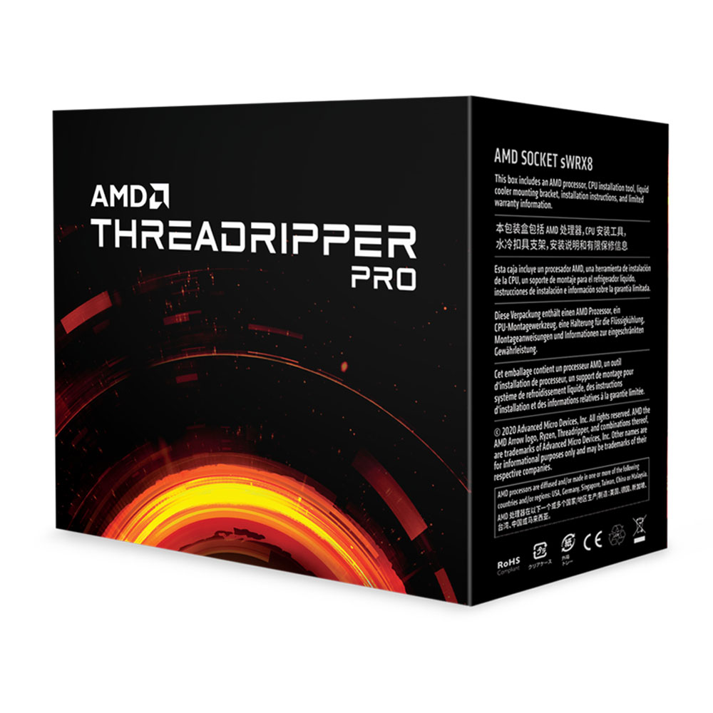 CPU AMD Ryzen Threadripper 3955WX (3.9GHz turno up to 4.3GHz, 16 nhân 32 luồng, 73MB Cache, 280W) - Socket AMD sWRX80 2 CPU AMD Ryzen Threadripper 3955WX (3.9GHz turno up to 4.3GHz, 16 nhân 32 luồng, 73MB Cache, 280W) - Socket AMD sWRX80