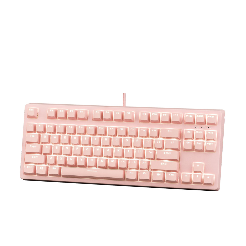 Bàn phím cơ E-Dra EK387 Dream Pink TKL Huano Red Switch