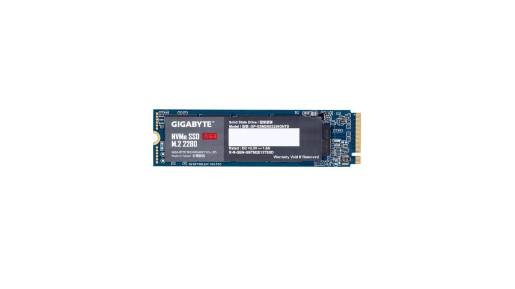 Ổ Cứng SSD Gigabyte 256GB GP-GSM2NE3256GNTD (M.2 NVMe 3.0x4 | 1700MB/s | 1100MB/s)