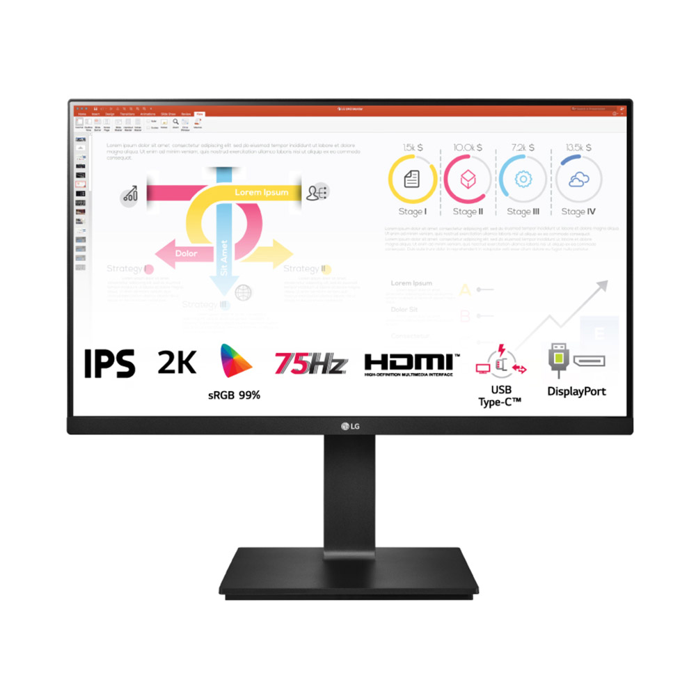 Màn Hình LG 24QP750-B (24inch | IPS | QHD | 75Hz | FreeSync)