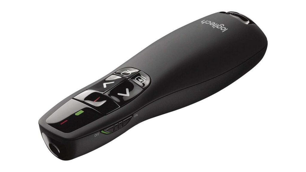 Bút trình chiếu Logitech Laser R400 Presentation Remote (Black) 6 Bút trình chiếu Logitech Laser R400 Presentation Remote (Black)