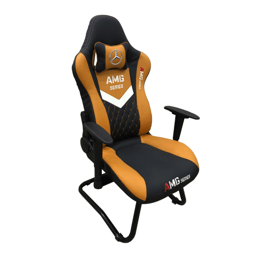 Ghế chơi game AMG-Q chân quỳ (Cam đen) 3 Ghế chơi game AMG-Q chân quỳ (Cam đen)