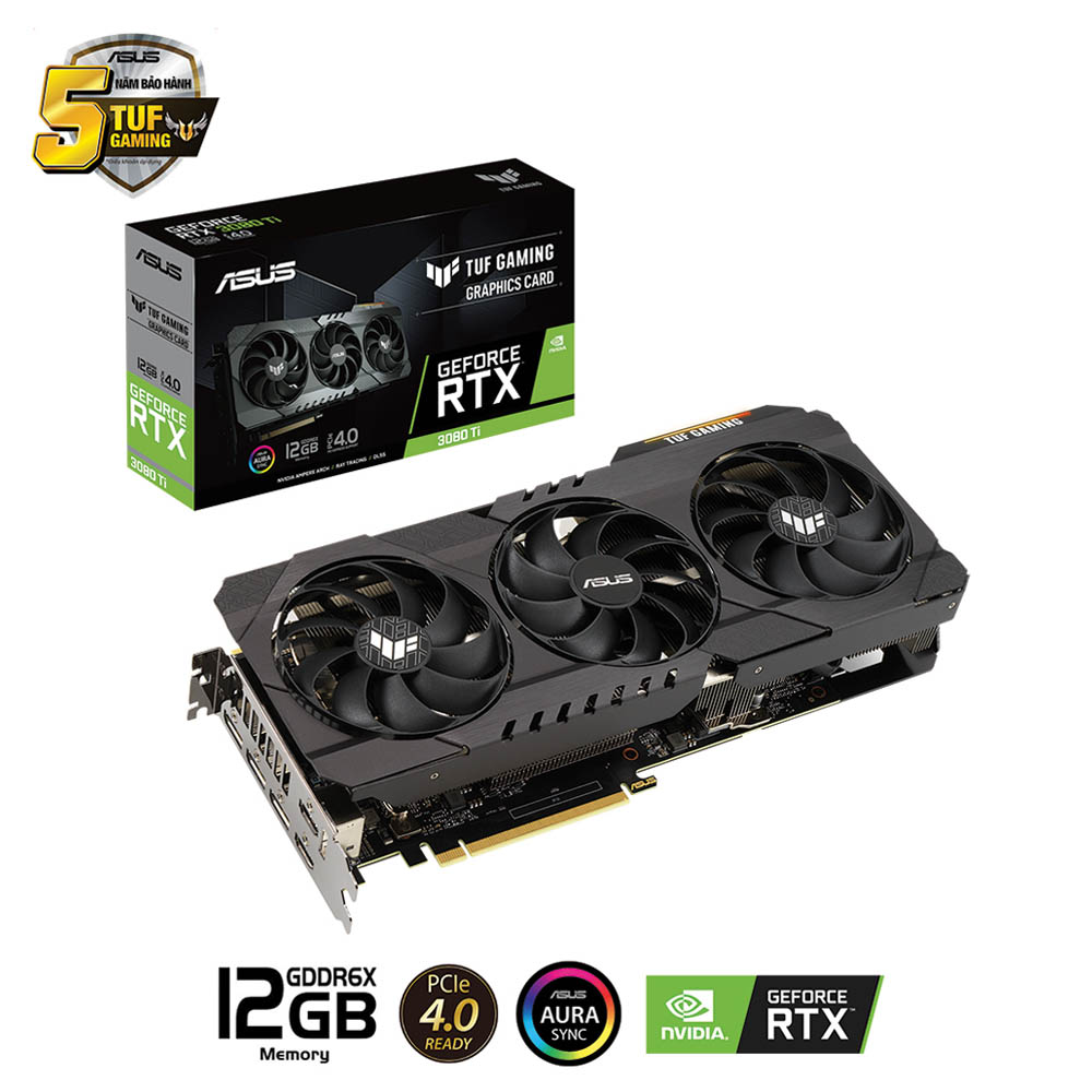 Card màn hình Asus TUF GeForce RTX 3080Ti Gaming (TUF-RTX3080TI-12G-GAMING) 1 Card màn hình Asus TUF GeForce RTX 3080Ti Gaming (TUF-RTX3080TI-12G-GAMING)