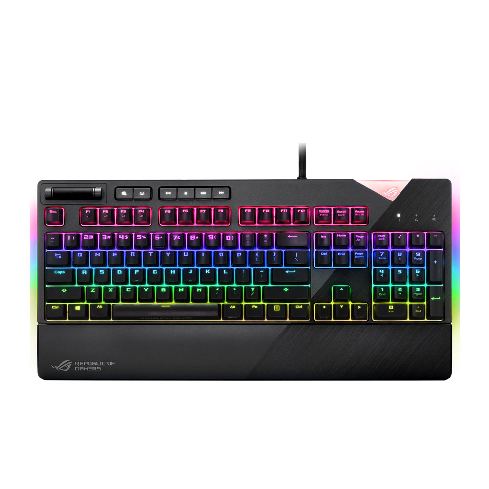 Bàn phím cơ Asus ROG Strix Flare Aura RGB - MX Cherry Red Switch
