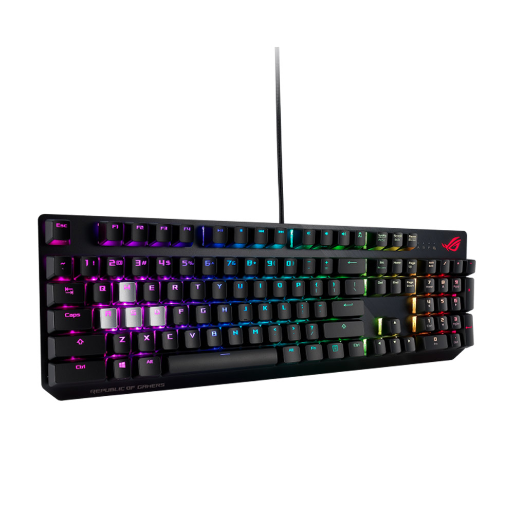 Bàn phím cơ Asus Strix Scope Aura RGB - MX Cherry Red Switch 2 Bàn phím cơ Asus Strix Scope Aura RGB - MX Cherry Red Switch