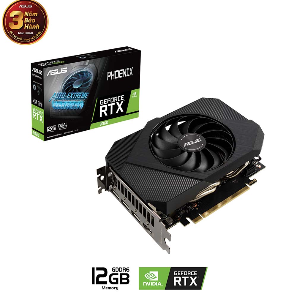 Card màn hình Asus Phoenix GeForce RTX 3060 (PH-RTX3060-12G)