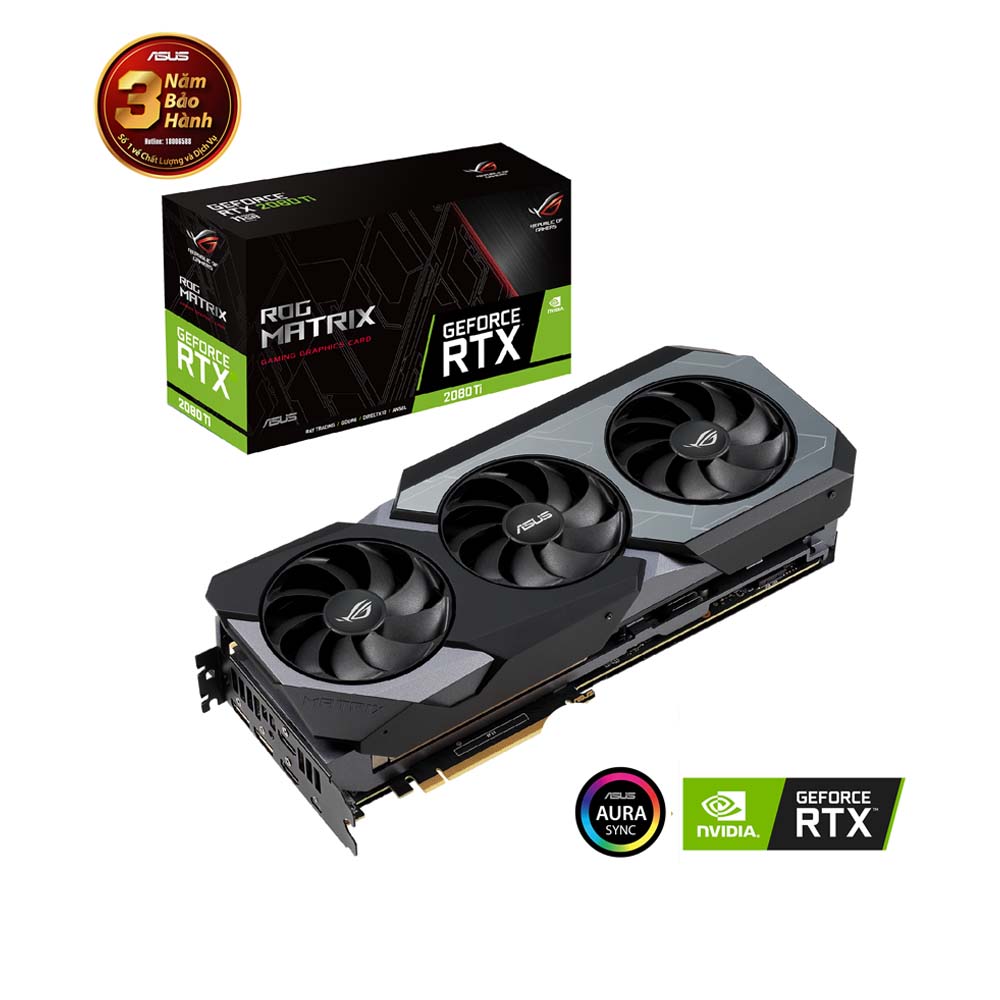 Card màn hình Asus ROG Matrix GeForce RTX 2080 TI Gaming (ROG-MATRIX-RTX2080TI-P11G-GAMING)