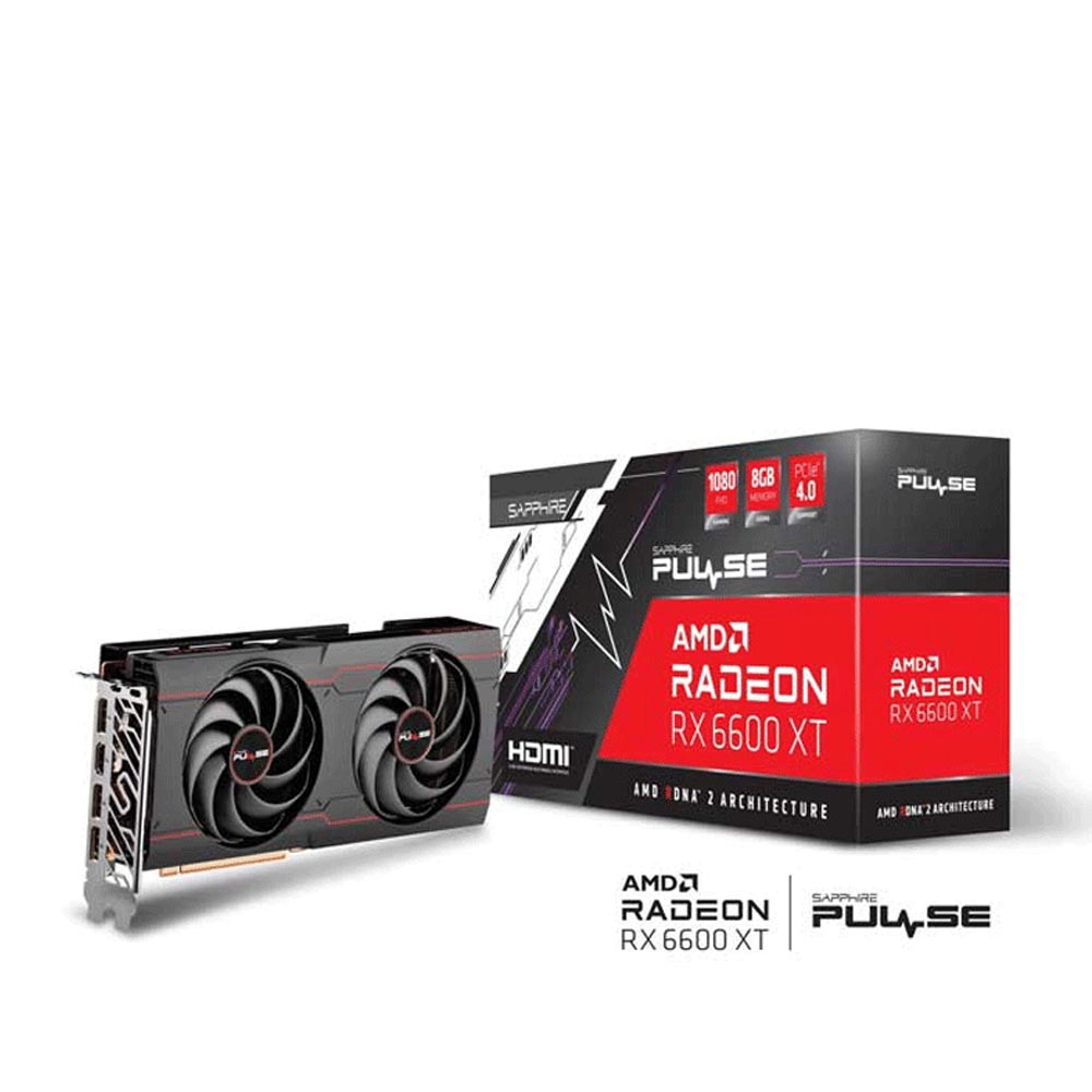Card màn hình Sapphire PULSE Radeon RX 6600XT OC 8G GDDR6