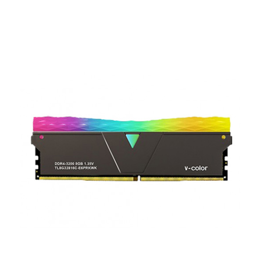 RAM Desktop V-Color 8GB Prism Pro RGB (1x8GB) DDR4 3200MHz Black