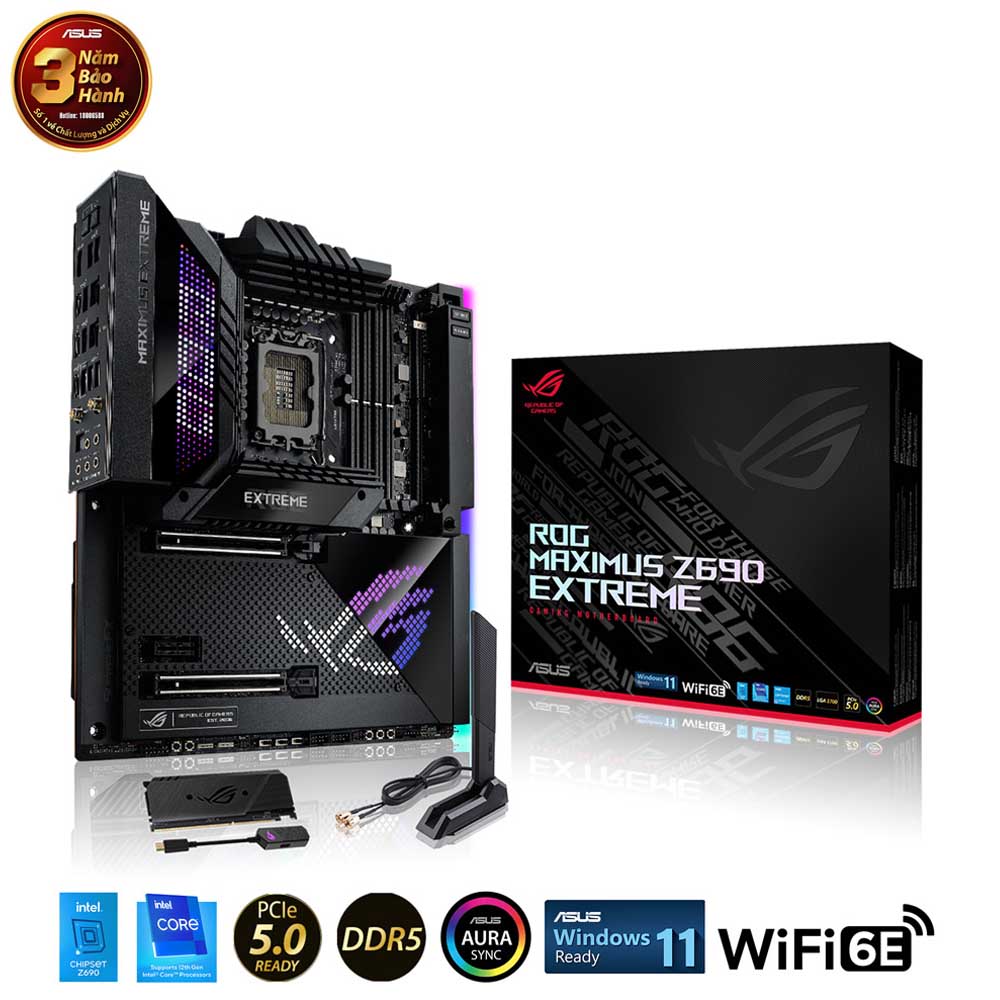 Mainboard Asus ROG Maximus Z690 Extreme (Socket 1700, E-ATX, 4 khe RAM DDR5)