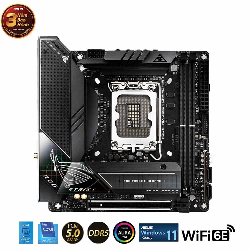 Mainboard Asus ROG Strix Z690-I Gaming Wifi (Intel Socket 1700, ITX, 4 khe RAM DDR5) 5 Mainboard Asus ROG Strix Z690-I Gaming Wifi (Intel Socket 1700, ITX, 4 khe RAM DDR5)