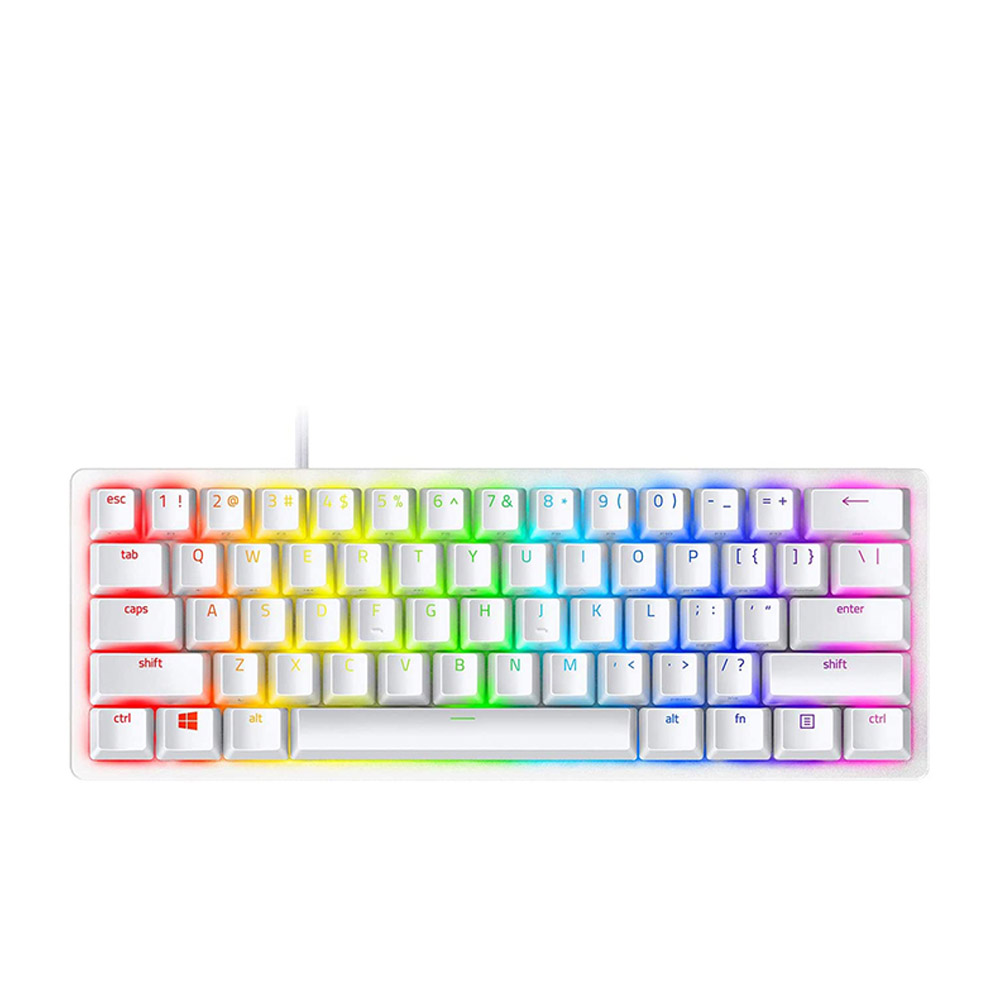 Bàn phím cơ Razer Huntsman Mini - Clicky Purple Switch (White)