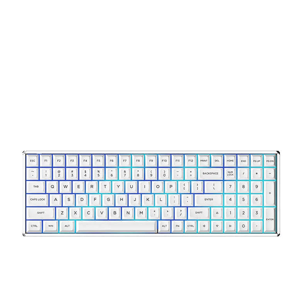 Bàn phím cơ IQUNIX F96 KAT Wireless RGB Cherry Brown Switch