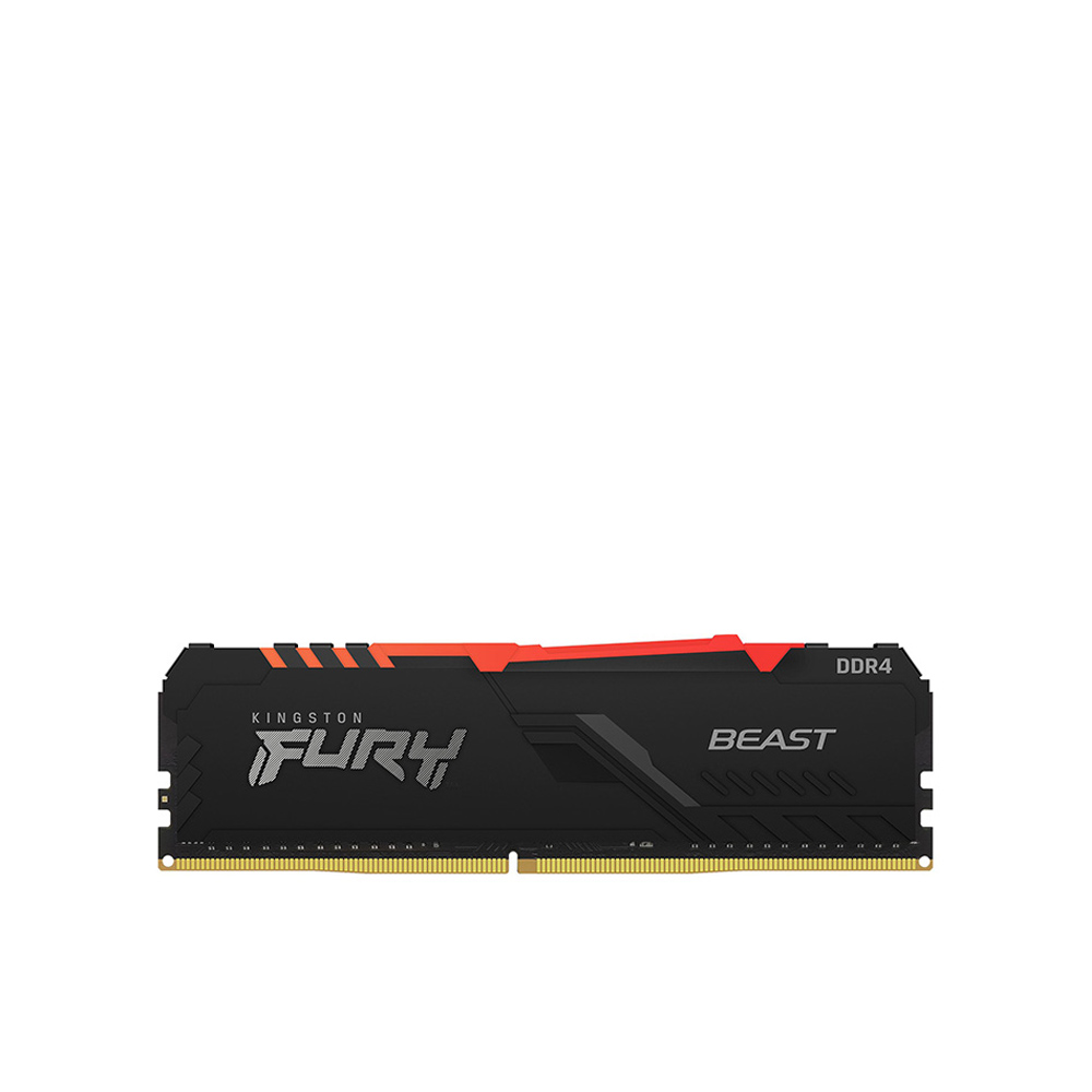 RAM Desktop Kingston Fury Beast RGB 8GB (1x8GB) DDR4 3200MHz