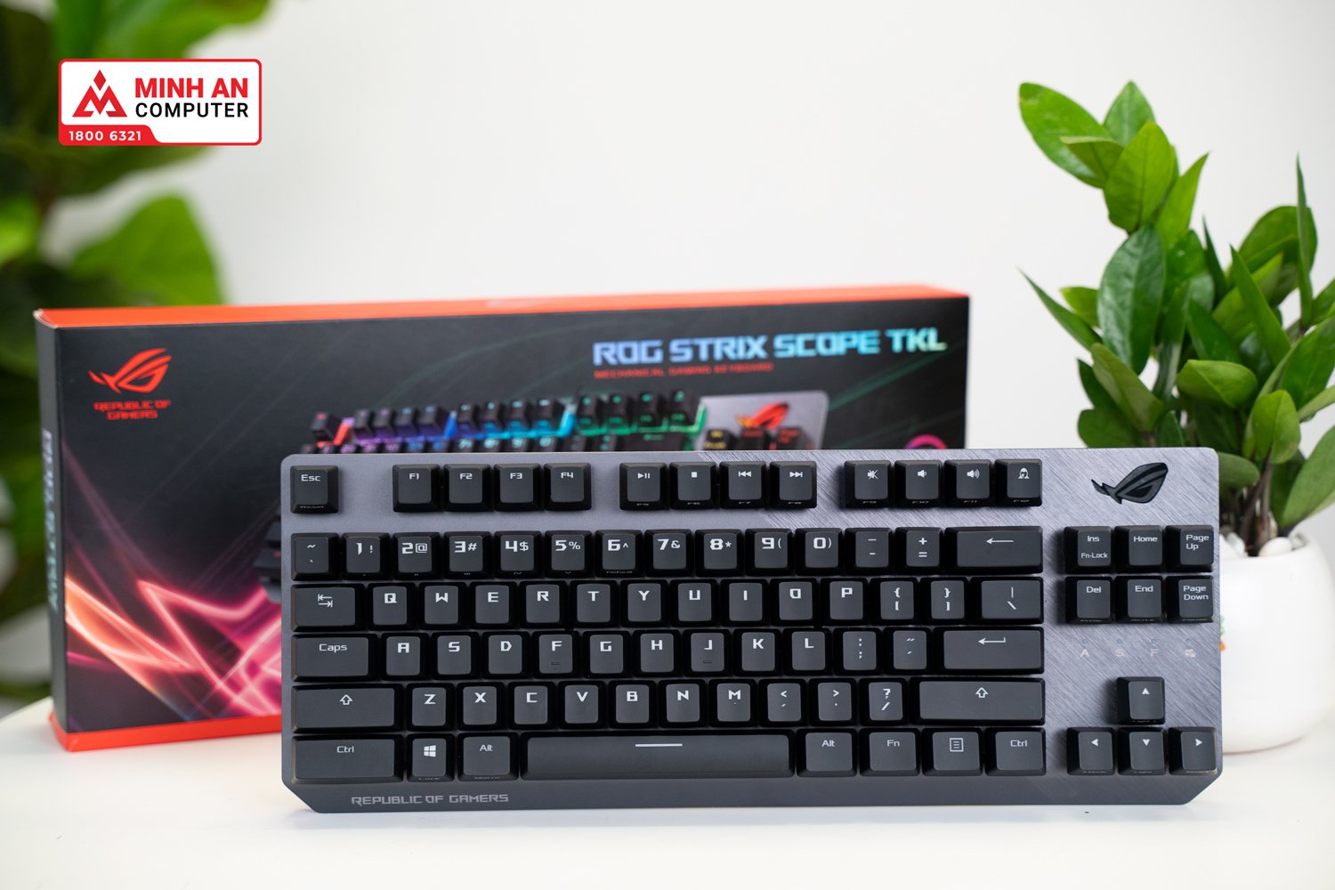 Bàn phím cơ Asus ROG Strix Scope NX TKL - ROG NX Red Switch 14 Bàn phím cơ Asus ROG Strix Scope NX TKL - ROG NX Red Switch