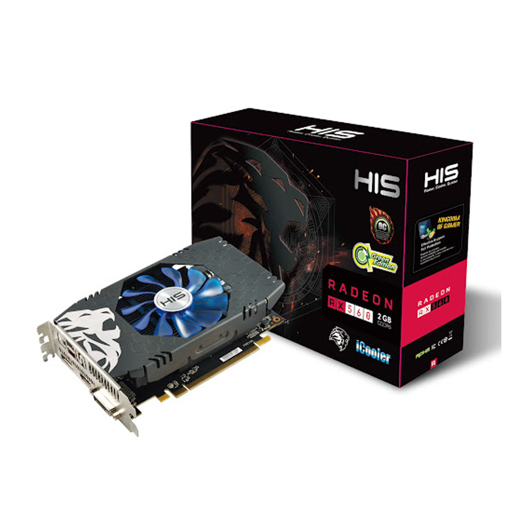 Card màn hình HIS Radeon RX 560 Green iCooler OC 4GB (HS-560J4SCNR) 5 Card màn hình HIS Radeon RX 560 Green iCooler OC 4GB (HS-560J4SCNR)