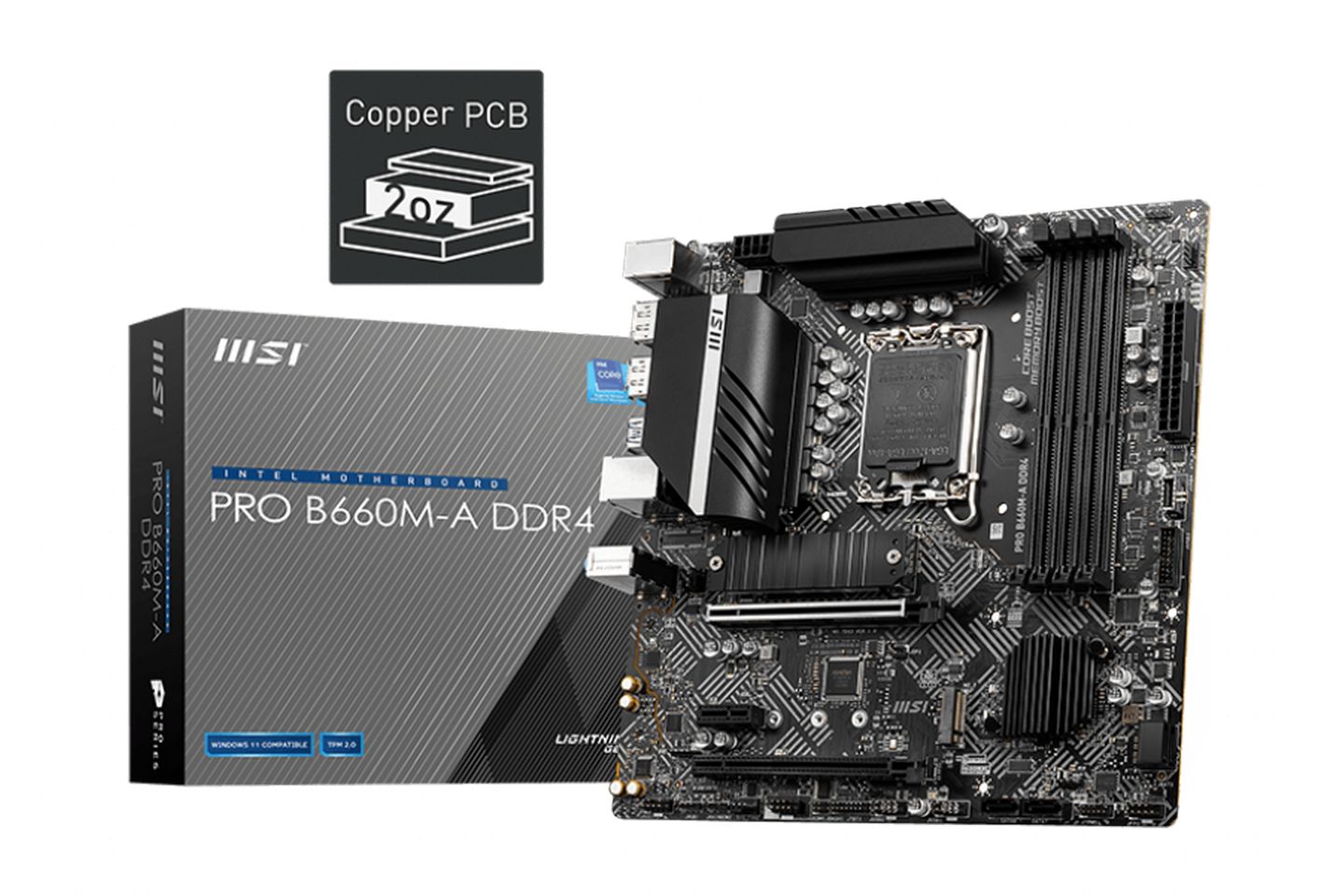 Mainboard MSI PRO B660M-A DDR4 (LGA1700 | 4 Khe RAM | M-ATX)