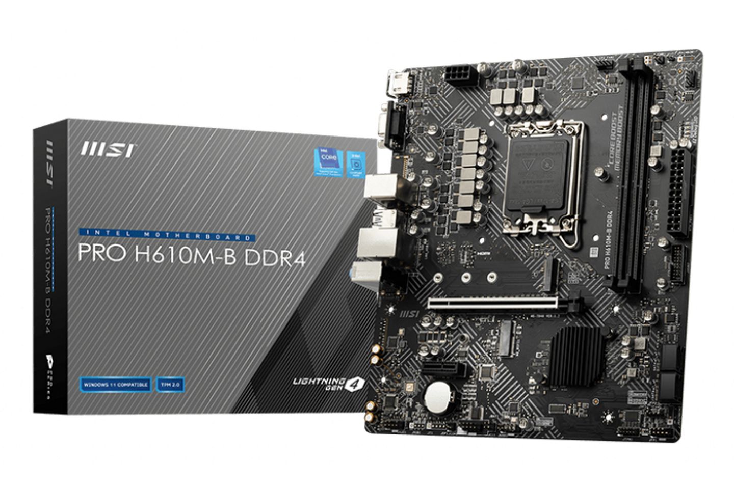 Mainboard MSI PRO H610M-B DDR4 (LGA1700 | 2 Khe RAM | M-ATX)