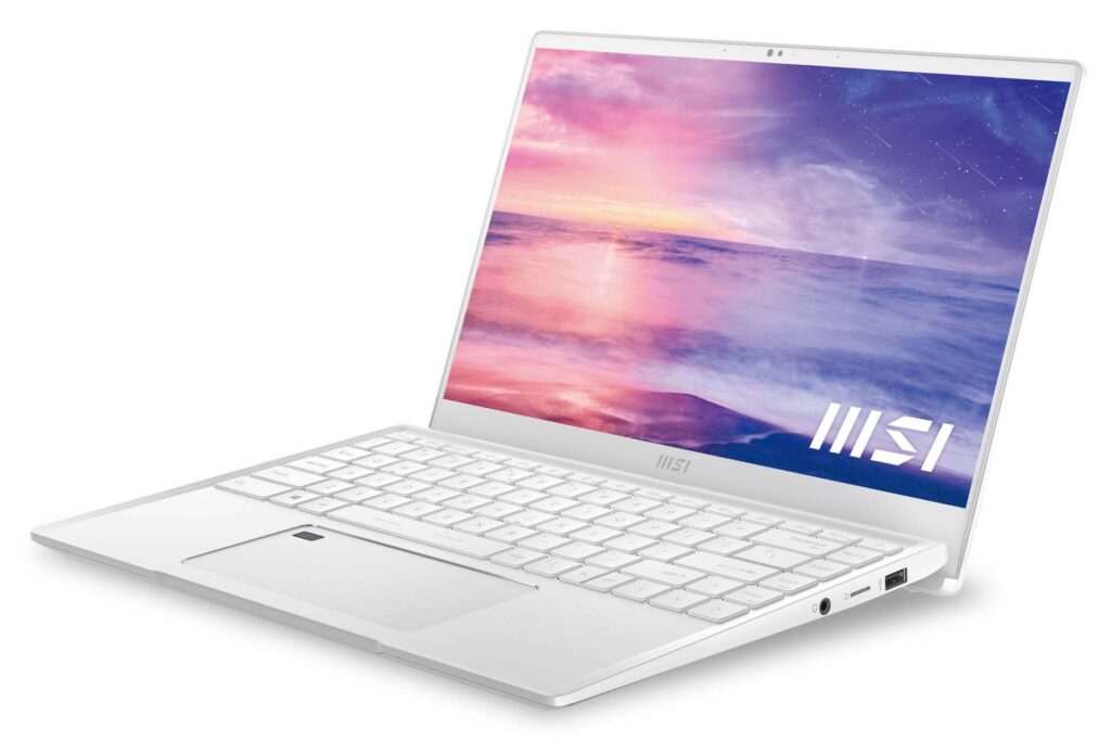 Laptop MSI Prestige 14 A11SC-203VN (i7-1195G7 | RAM 16GB | SSD 512GB | GTX 1650 4GB | 14 FHD | Win10 | Trắng)