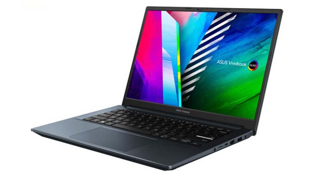 Laptop ASUS VivoBook Pro 14 OLED M3401QA-KM040T (R7 5800H | RAM 8GB | SSD 512GB | 14" 2.8K | Win10 | Xanh)