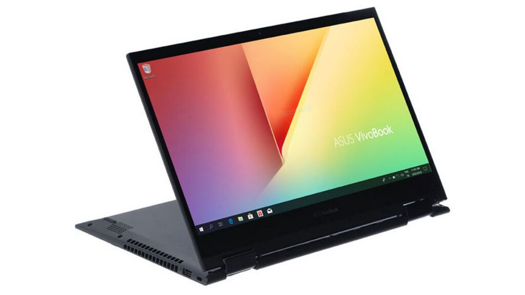 Laptop Asus VivoBook Flip TM420UA-EC182W (Ryzen 7 5700U | RAM 8GB | SSD 512GB | 14 inch FHD | Win 11 | Black)