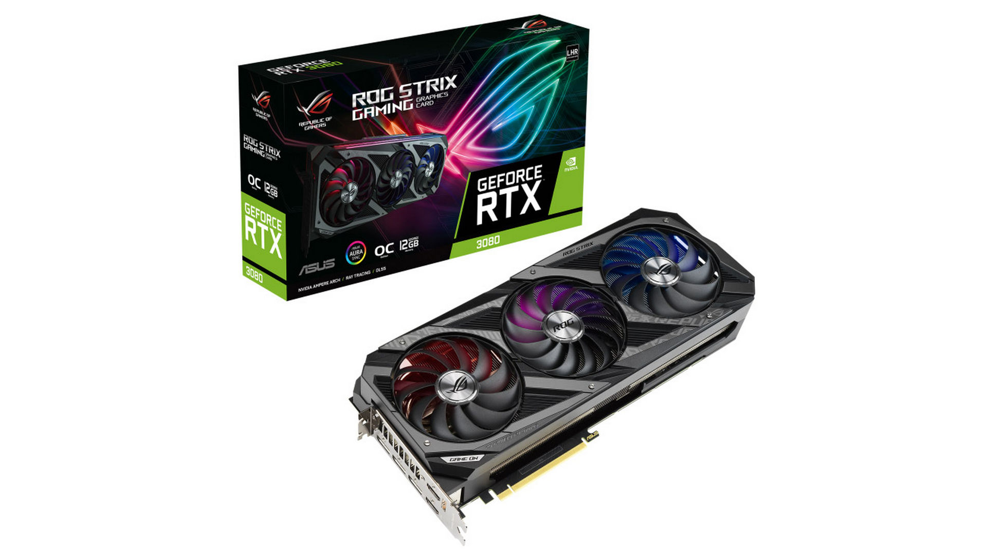 Card màn hình Asus ROG Strix GeForce RTX 3080 Gaming OC 12GB (ROG-STRIX-RTX3080-O12G-GAMING)