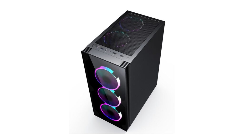 Vỏ case KENOO ESPORT G100 Màu Đen (Mid Tower | Có sẵn 3 Quạt) 9 Vỏ case KENOO ESPORT G100 Màu Đen (Mid Tower | Có sẵn 3 Quạt)