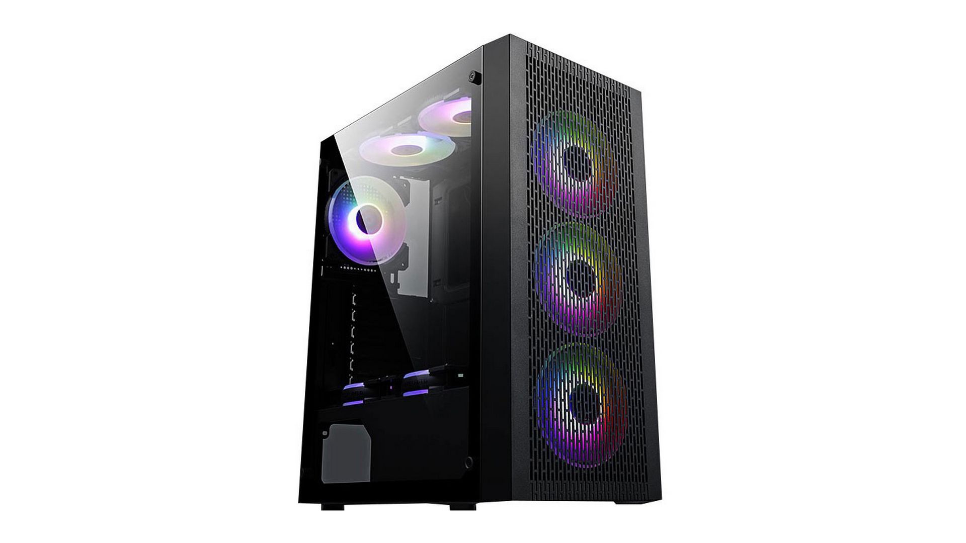 Vỏ case KENOO ESPORT M100 Màu Đen (Mid Tower | Có sẵn 3 Quạt) 1 Vỏ case KENOO ESPORT M100 Màu Đen (Mid Tower | Có sẵn 3 Quạt)