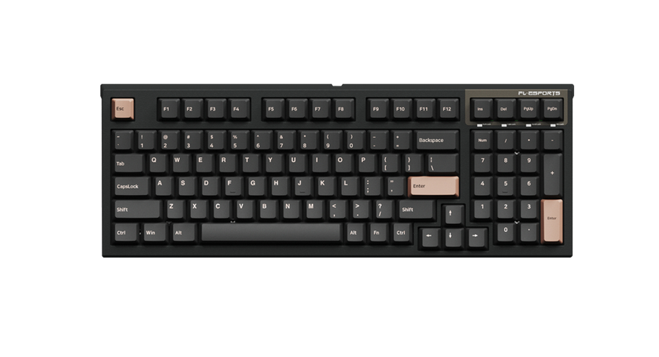 Bàn phím cơ FL-Esports FL980CP Sound Wave Green - Kailh Box Rosa switch